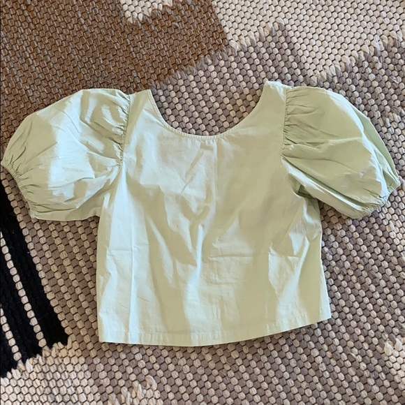 Mango Tops - Puff sleeve top by Mango